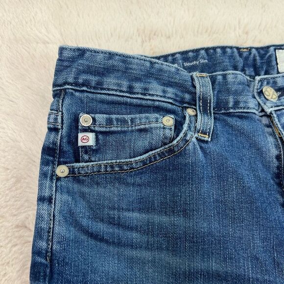 AG Adriano Goldschmied Womens Ex Boyfriend Slouchy Slim Jeans Size 25R Dark Wash - Picture 3 of 10